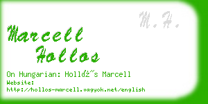 marcell hollos business card